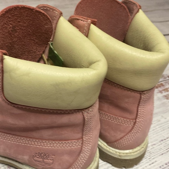 Timberland Pink leather combat boots Size 6 - Picture 15 of 16